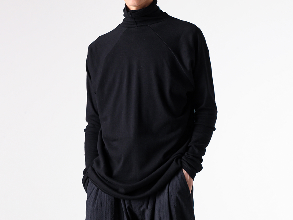JAN-JANVANESSCHE(ヤンヤンヴァンエシュ) - 25-26AW - ニット - REGULAR FIT TURTLE NECK TEE （Black） / TEE#65 3-003