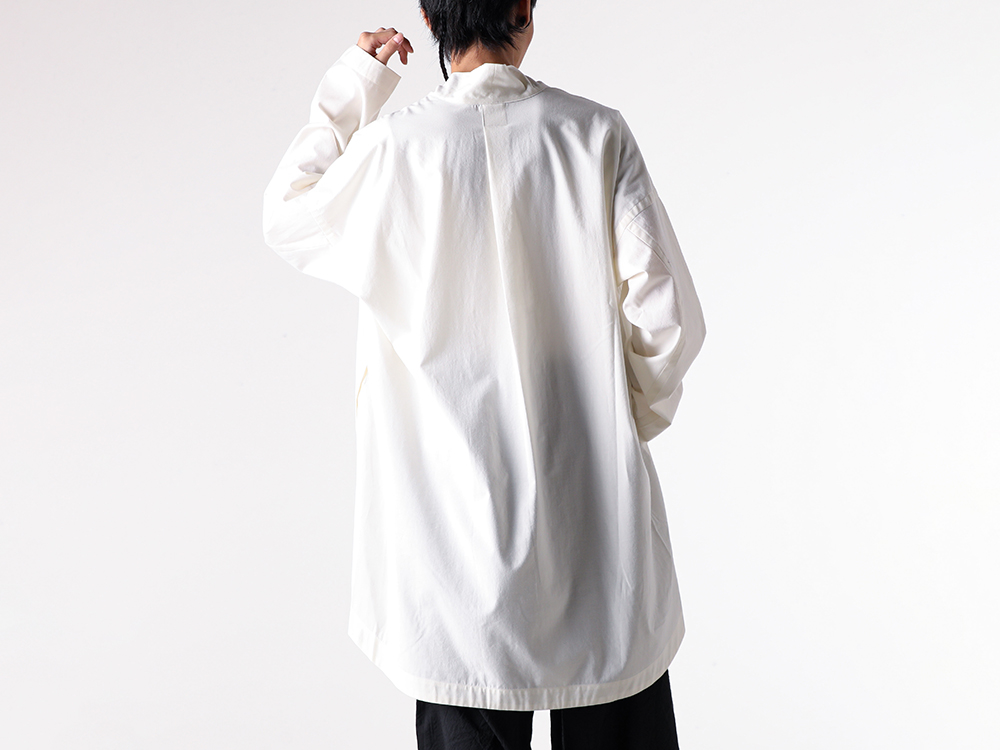 JAN-JANVANESSCHE(ヤンヤンヴァンエシュ) - 25-26AW - シャツ - KIMONO COLLAR LOOSE FIT TUNIC （Off White） / TUNIC#42 4-008