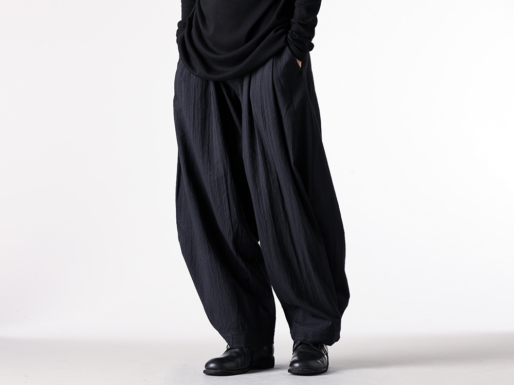 JAN-JANVANESSCHE(ヤンヤンヴァンエシュ) - 25-26AW - パンツ - DOUBLE PLEATED TROUSERS （Dark Striped） / TROUSERS#87 5-001