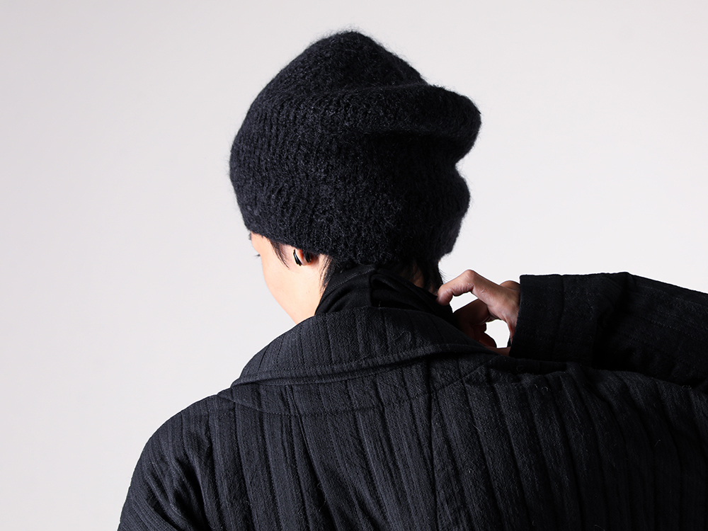 JAN-JANVANESSCHE(ヤンヤンヴァンエシュ) - 25-26AW - ニットキャップ - KNITTED BEANIE （Black） / BEANIE#5 6-002