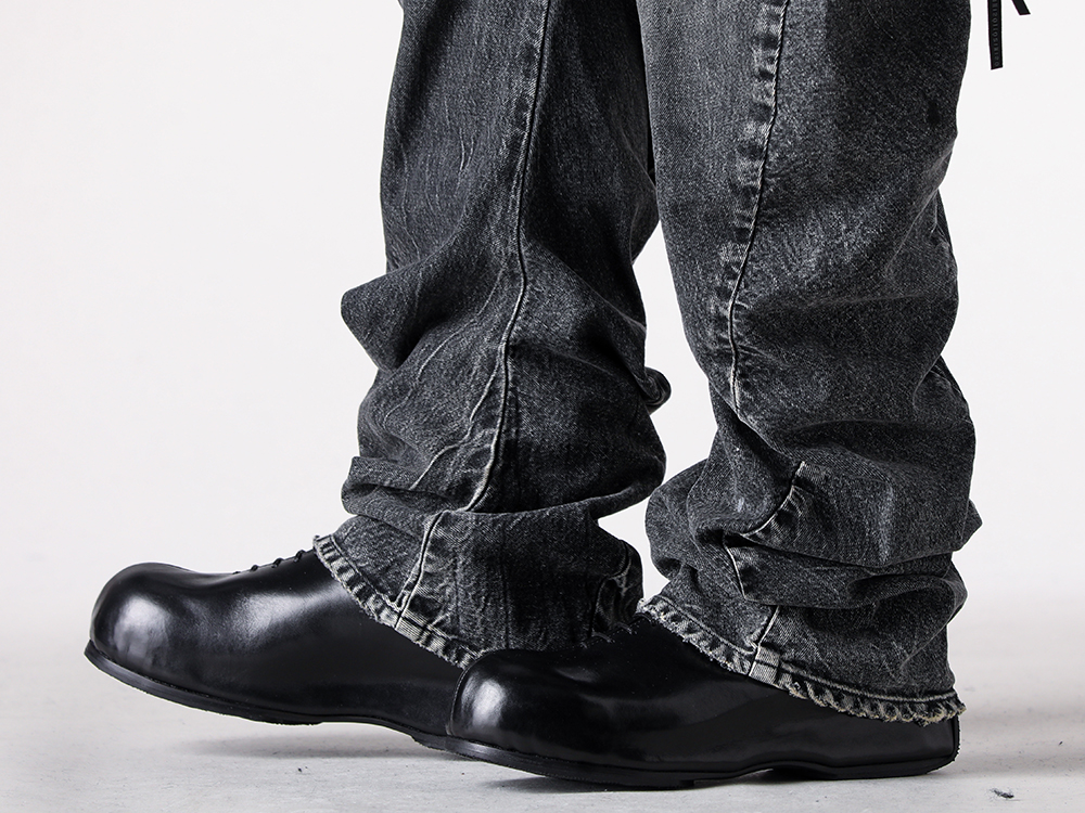 ISO - 25AW  - 下半身 - ISO-035-TRS ISO x ANACHRONORM Damaged Denim Curve Pants - VI-KLG-001-09 KIDS LOVE GAITE Collaboration In Heel Boots 2-006