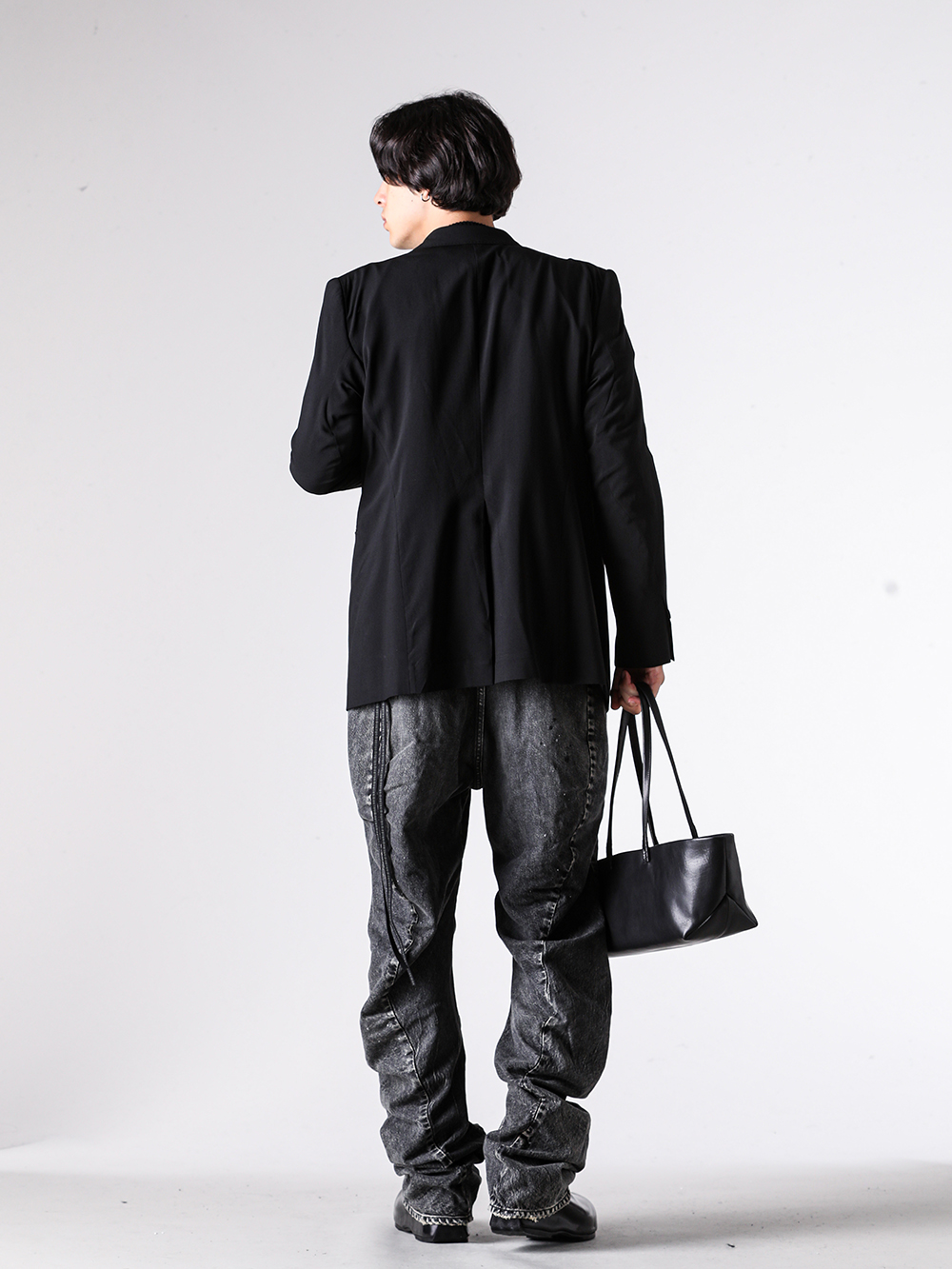 ISO - 25AW - 見出し3 - JKF-MMCN Jacket Shrink-proof Wool - CK-NCRPO Nepal Cashmere Knit Sweater - ISO-035-TRS ISO x ANACHRONORM Damaged Denim Curve Pants - VI-KLG-001-09 KIDS LOVE GAITE Collaboration In Heel Boots - 24fwot010-cow Ogata Tote M：Cow 3-004