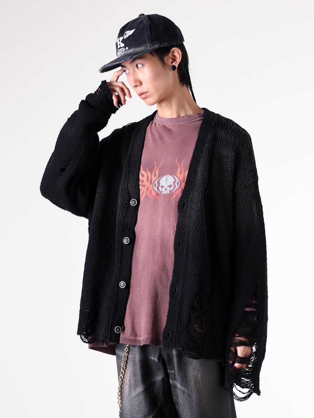 KAMIYA 25-26AW ヴィンテージライク カーディガン ストリート