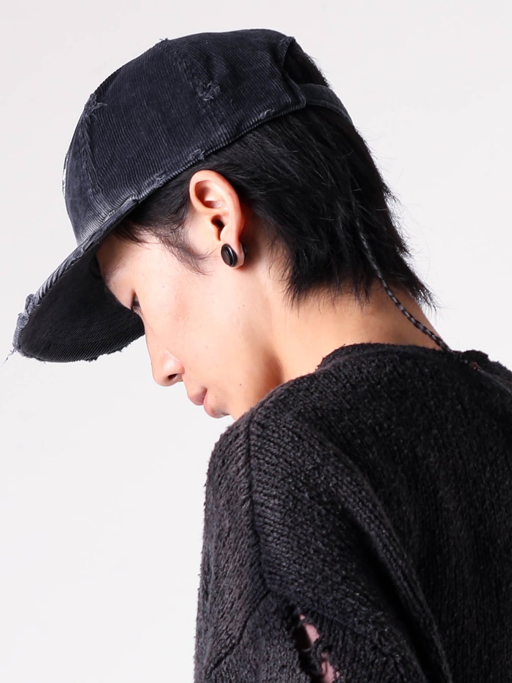 KAMIYA - 25AW styling - KAMIYA at its Core – Sun-Fading Creates a True Vintage Cardigan - G15CA104 - CA4LA × KAMIYA K-Wing Distressed Cap 1-008