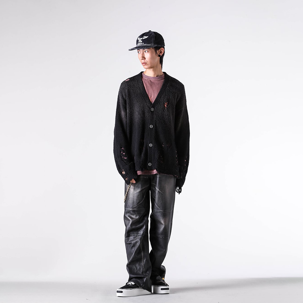 FRAMeWORK ヴィンテージライクカーディガン KAMIYA 25-26AW ヴィンテージライク カーディガン ストリート
