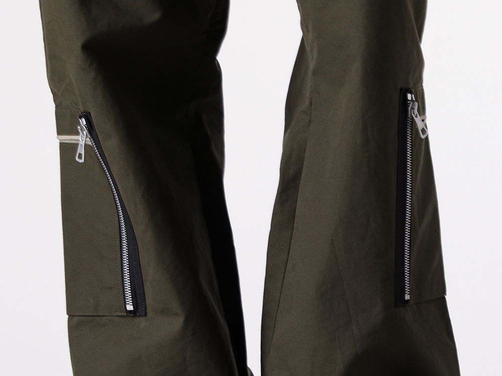 daisuke tanabe - 25-26AW - Flare Cargo Pants with Exceptional Silhouette Design - ohma Flare Trousers (02_221 olive) - Norwegian Welted Derby Shoes Vibram Sole (792VX) 2-004