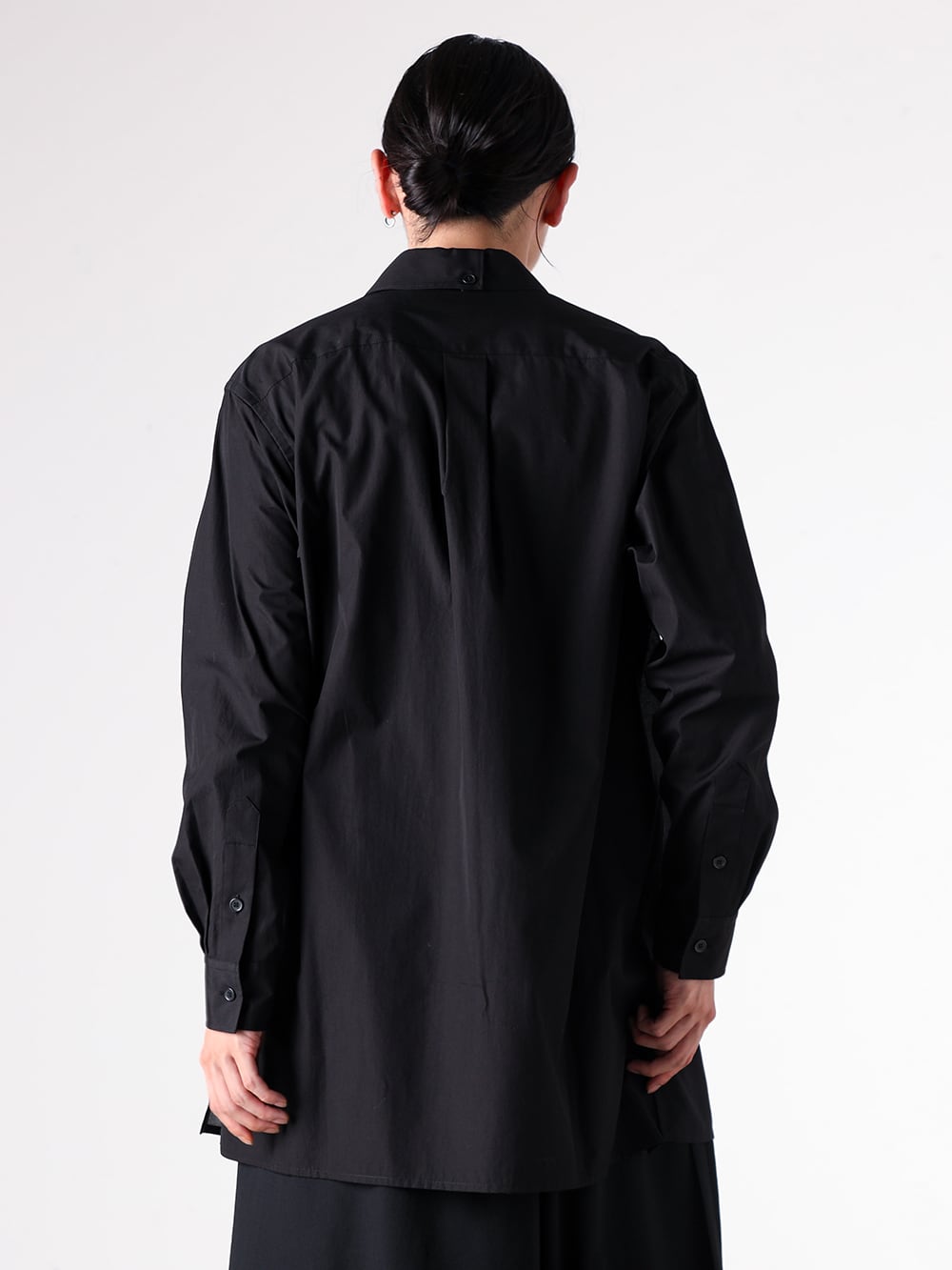 Y's for men - 25AW Styling - Oversized Blouson with Eye-Catching Dahlia Inkjet Print - ML-B18-857 - Black Dahlia Print BIG Blouse 1-003