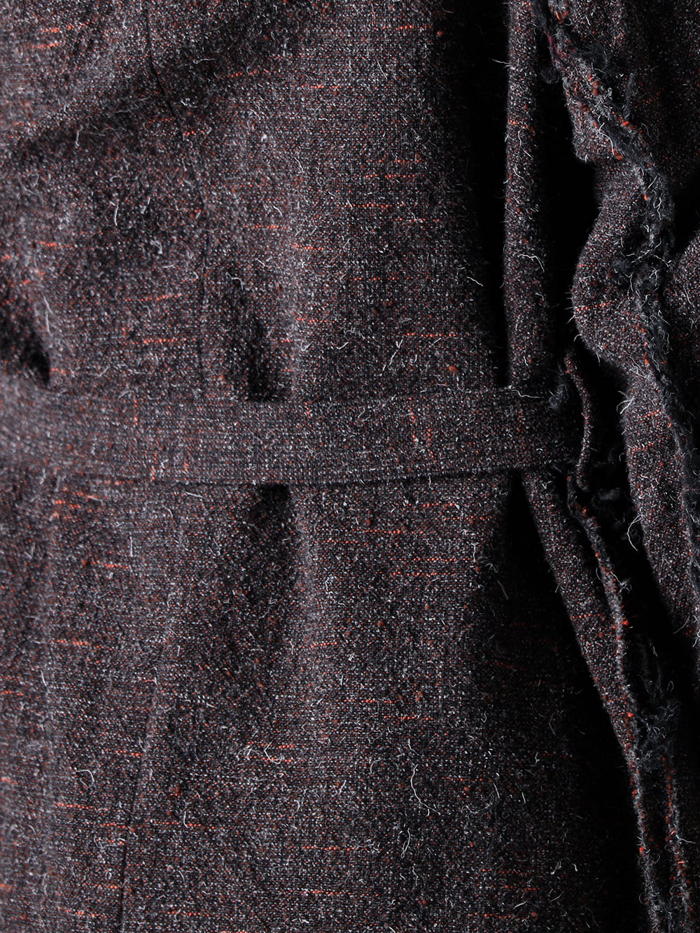 KLASICA - 25AW Styling - A gown coat that exudes overwhelming presence just by throwing it on - 25F-GCT-A01 - Cut off Hem Belted Gown Coat - 25F-SH49-G40 - Plain looks unbalance shirts 1-004