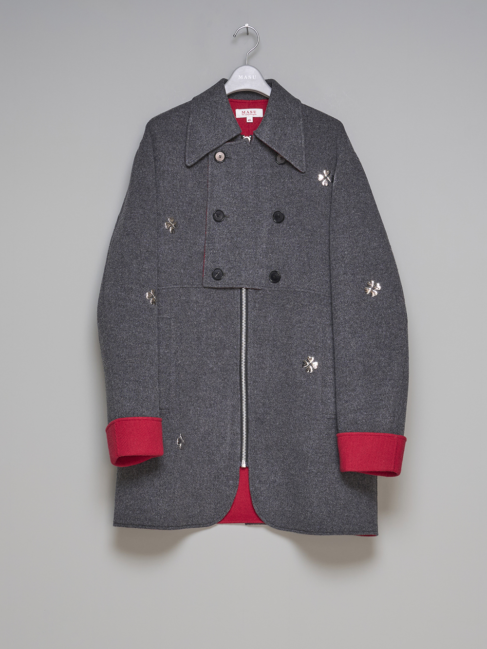 MASU - 25AW スタイリング - 見出し1 - M25F9CT002-CLOVER ZIP-UP COAT 2-003