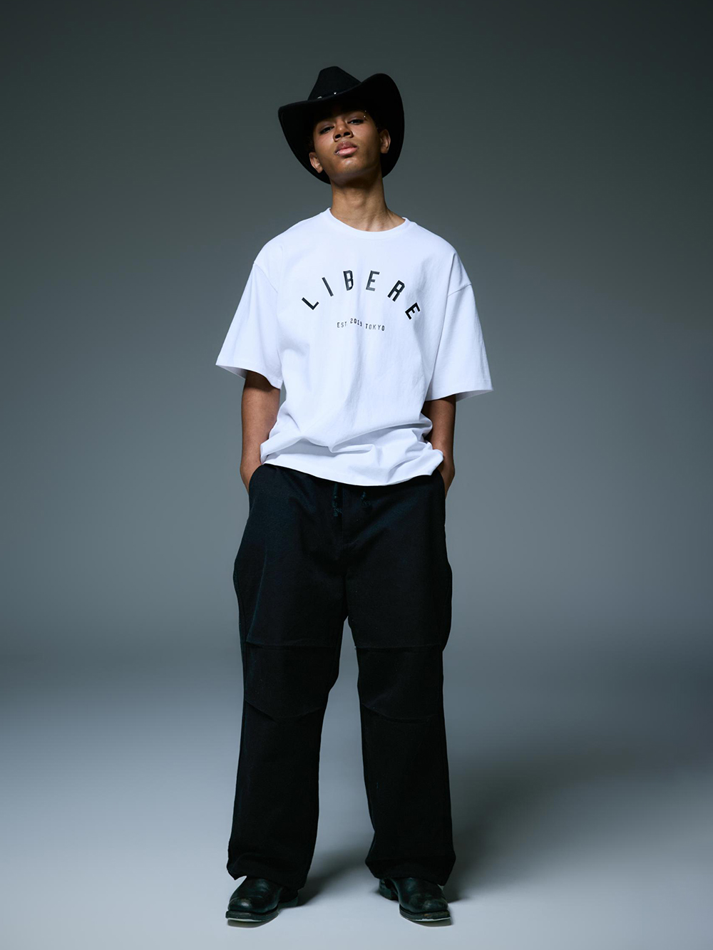 LIBERE - 25AW - LOGO T-SHIRTS （WHITE） - 255202 - LOGO T-SHIRTS 10-001