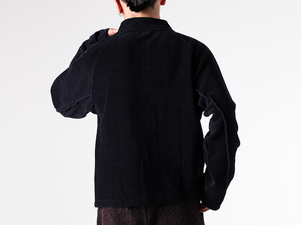 mfpen - 25-26AW  - Knit Sweater - 11. Leisure Zip Up （Black） / 877-50110001 2-004
