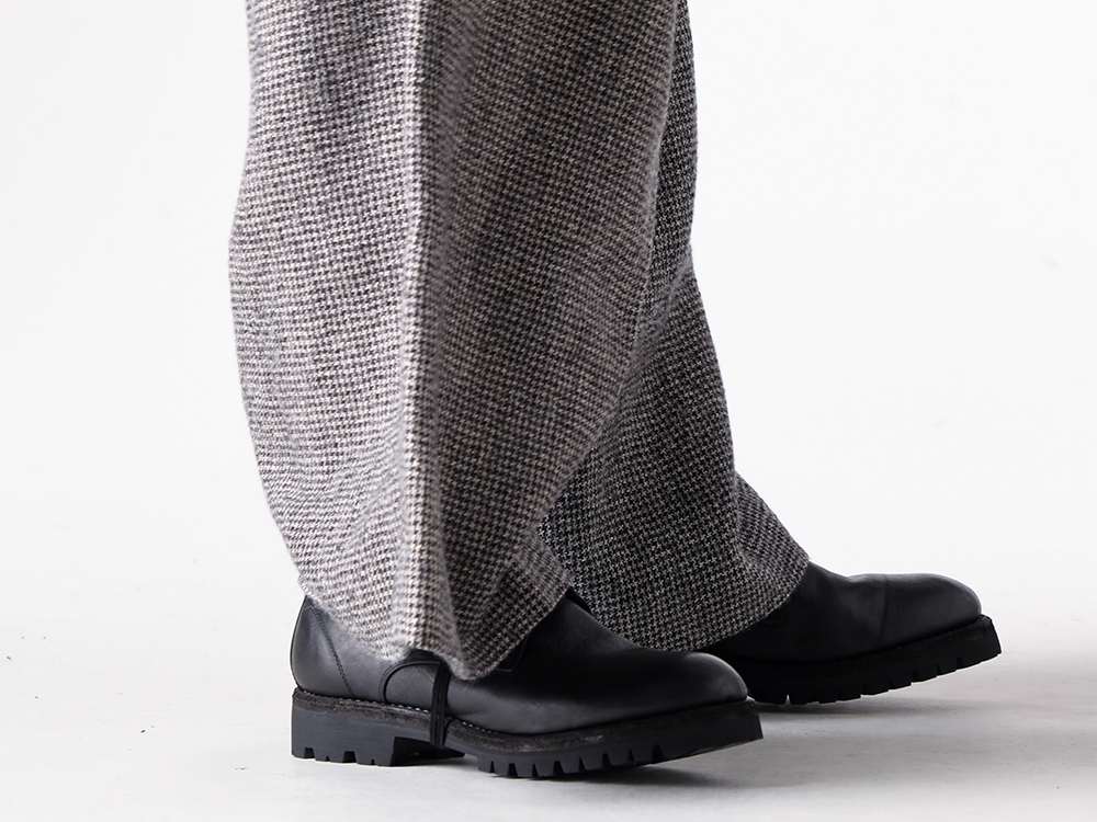 UMA WANG - 25-26AW - Lower body - POETIC PANTS (W5/M/UM3521) - Norwegian Welted Derby Shoes Vibram Sole (792VX) 2-007