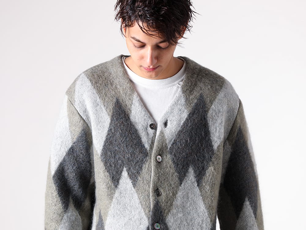 TAKAHIROMIYASHITATheSoloist. - AW2025 Introduction of kurt.cardigan Sophisticated argyle design