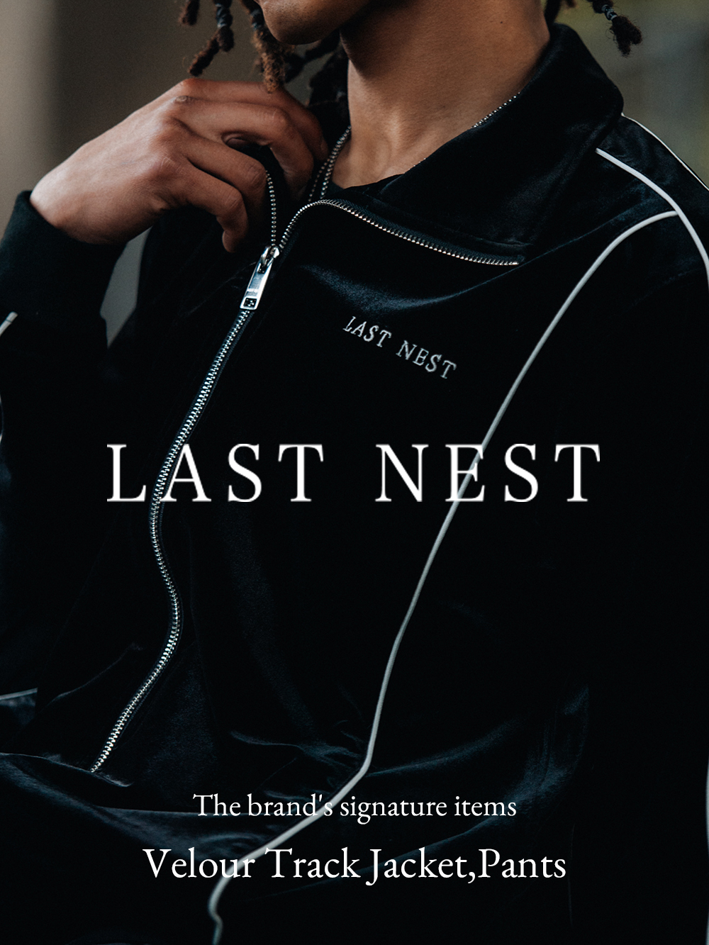 ラストネスト - LAST NEST - 25FW - Velour Track Jacket - Velour Track Pants