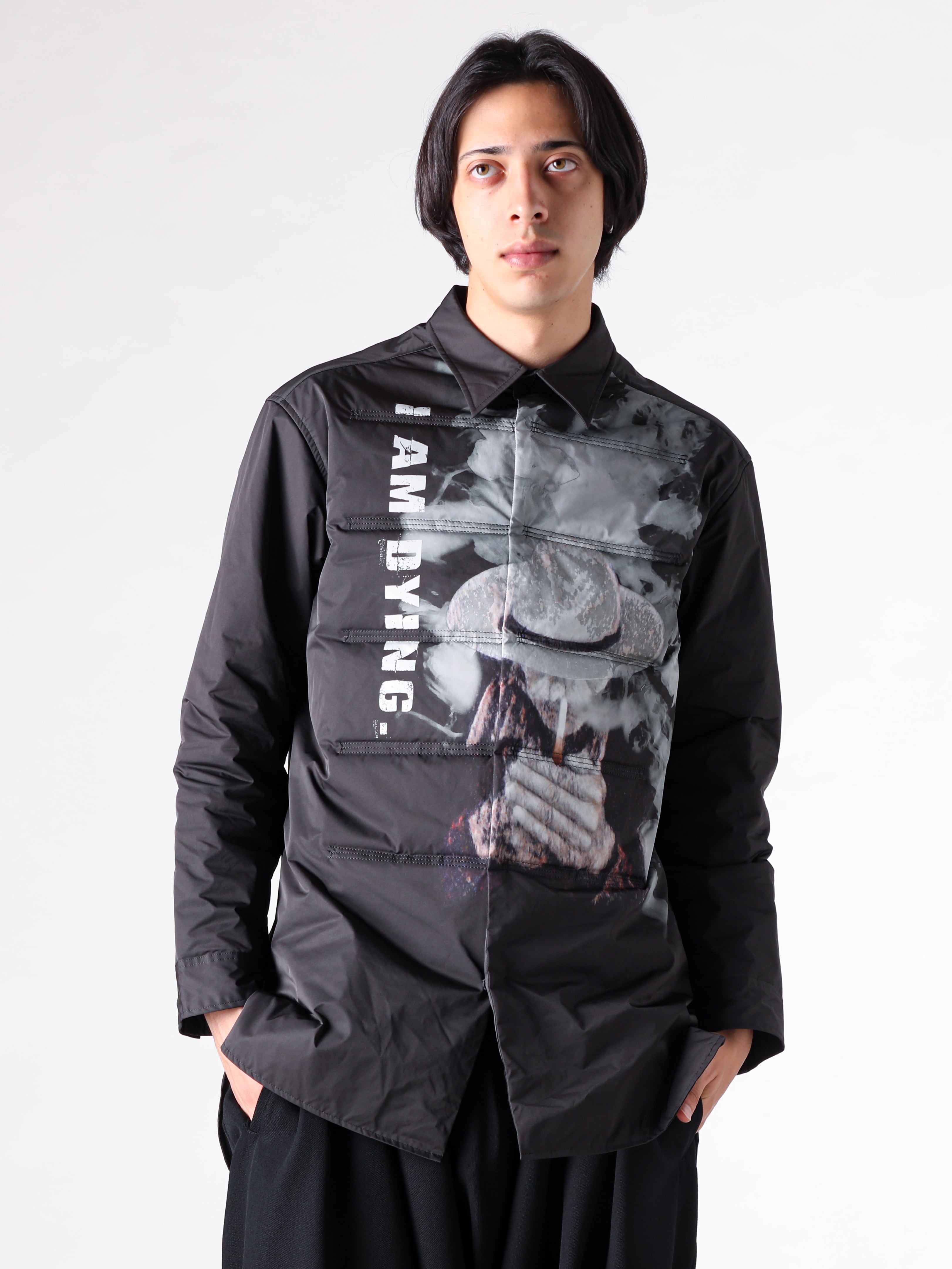 Yohji Yamamoto POUR HOMME 25AW プリントブラウス モードスタイリング