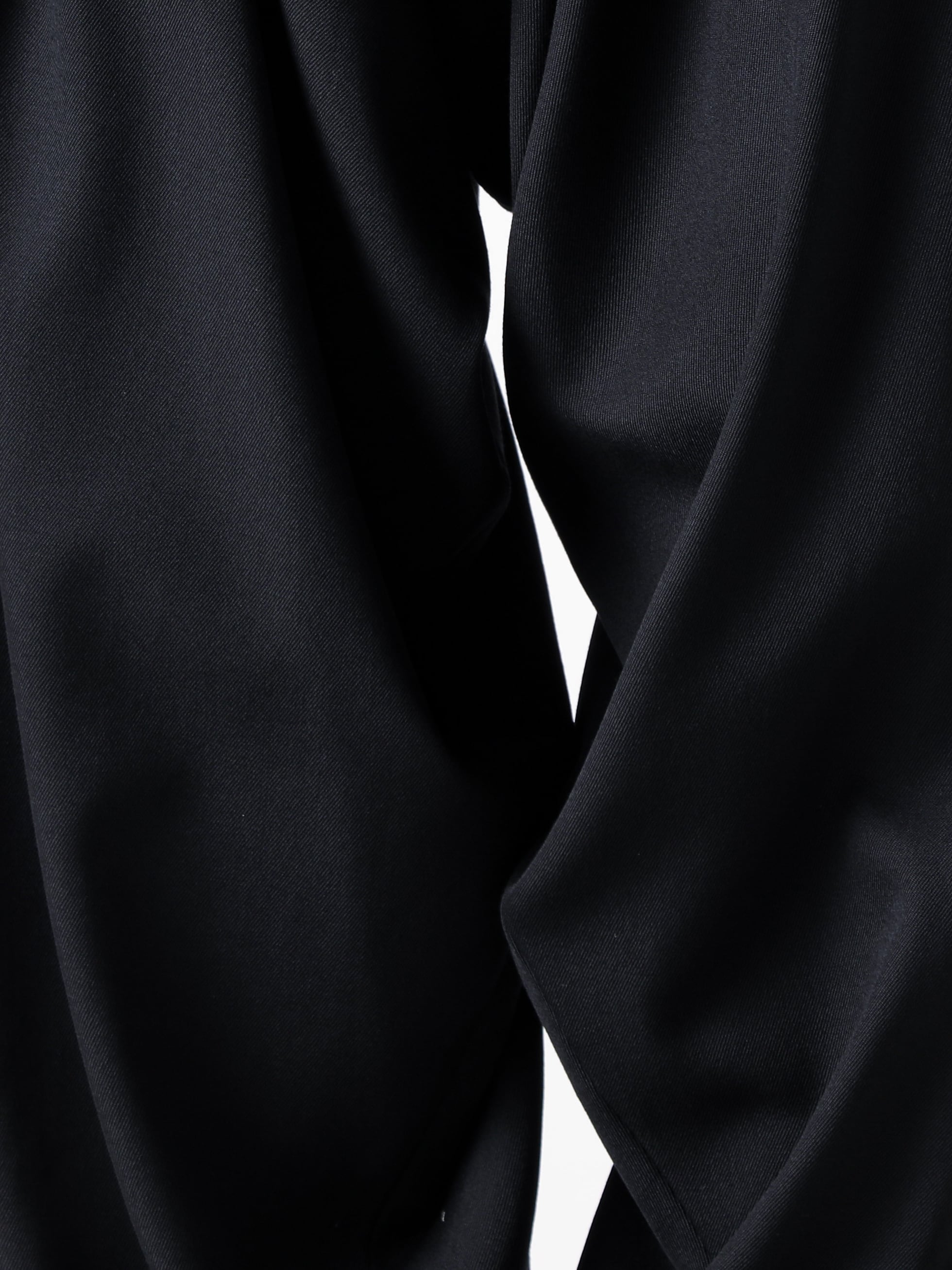 Yohji Yamamoto POUR HOMME - 25AW  - 下半身 - HM-P14-101 - Draped gabardine pants - C000MC01 - Danny Ankle Boots 2-004