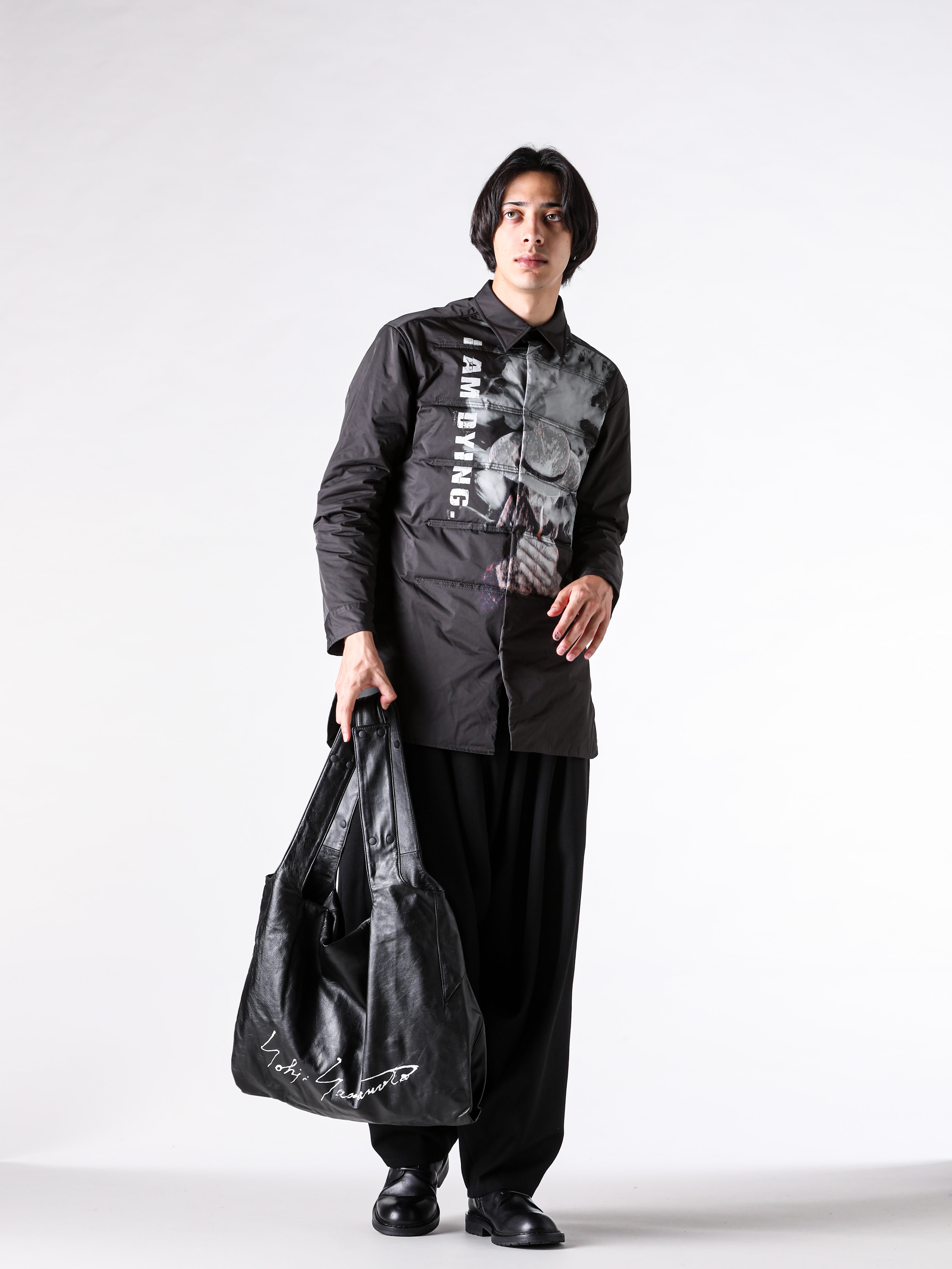 Yohji Yamamoto POUR HOMME 25AW プリントブラウス モードスタイリング