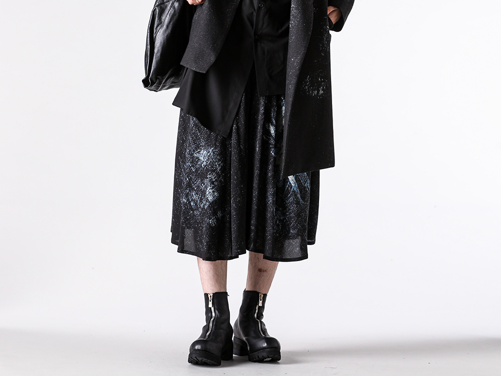 GroundY(Ground Y) - 25-26AW  - Lower Body - Circle Pants (GL-P28-203) - Front Zip Boots Vibram Sole (PL1V) 2-001