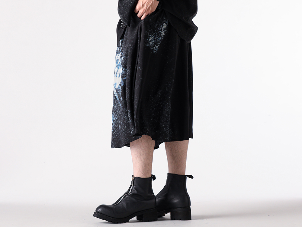 GroundY(Ground Y) - 25-26AW  - Lower Body - Circle Pants (GL-P28-203) - Front Zip Boots Vibram Sole (PL1V) 2-003