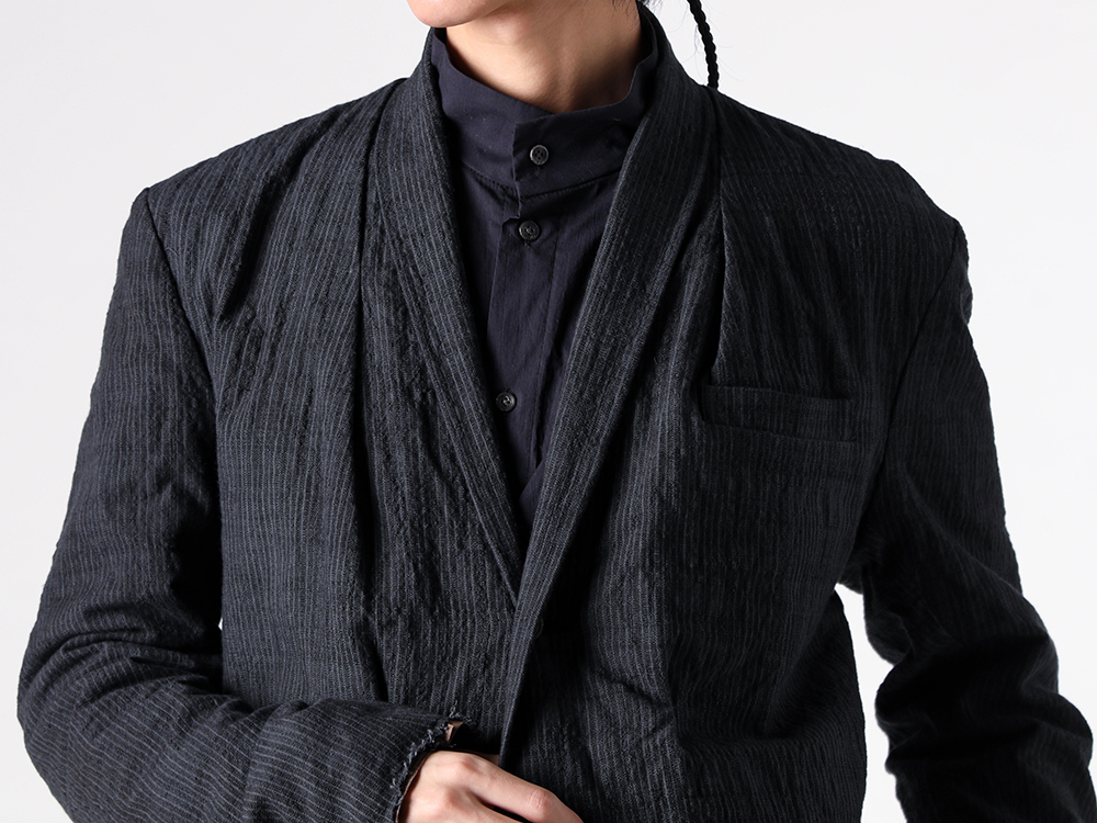 CHIAHUNG SU (チャンホン スー) - 25-26AW - 上半身 - Hand Woven & Wide Pleated Trouser (AW25-MP31-TOD) - Classic Derby Shoes Laced Up Square Toe (79082V) 1-002