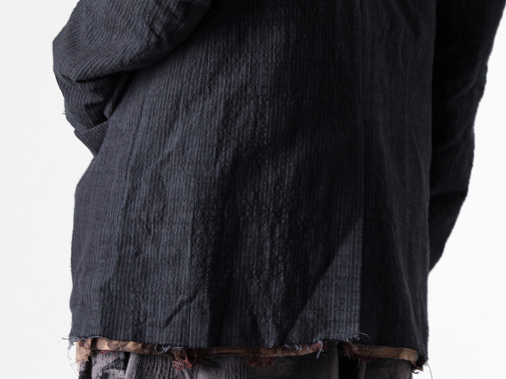 CHIAHUNG SU (チャンホン スー) - 25-26AW - 上半身 - Hand Woven & Wide Pleated Trouser (AW25-MP31-TOD) - Classic Derby Shoes Laced Up Square Toe (79082V) 1-006