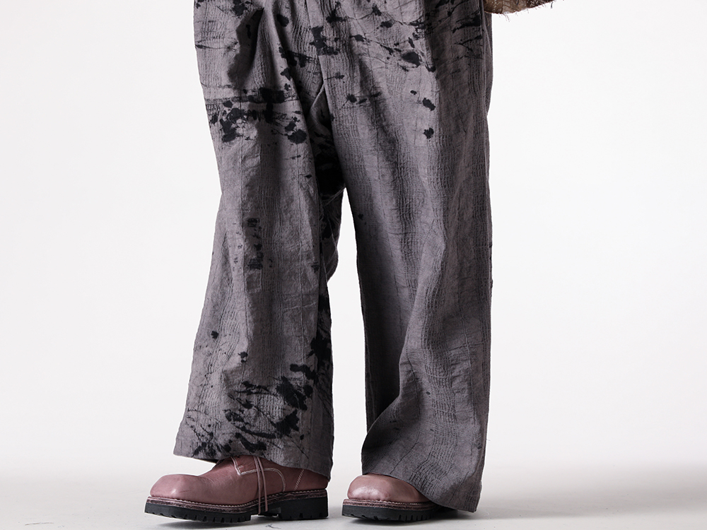 CHIAHUNG SU (チャンホン スー) - 25-26AW  - 下半身 - Stretch Denim Bush Pocket Cropped Pants (ST107-0525A) - Norvegian welted Derby Shoes Vibram Sole (792VX) 2-003