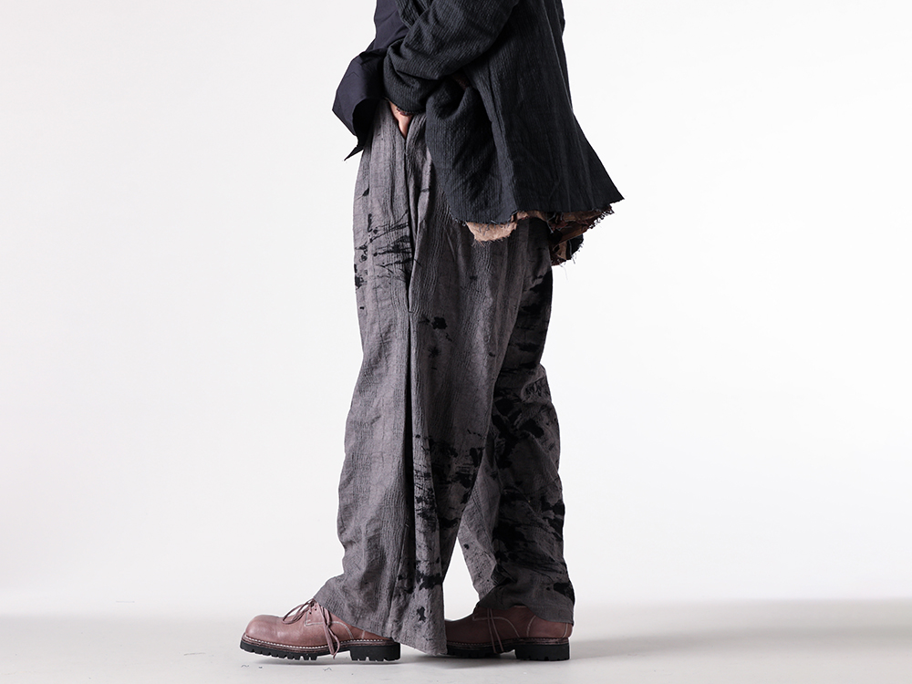 CHIAHUNG SU (チャンホン スー) - 25-26AW  - 下半身 - Stretch Denim Bush Pocket Cropped Pants (ST107-0525A) - Norvegian welted Derby Shoes Vibram Sole (792VX) 2-003