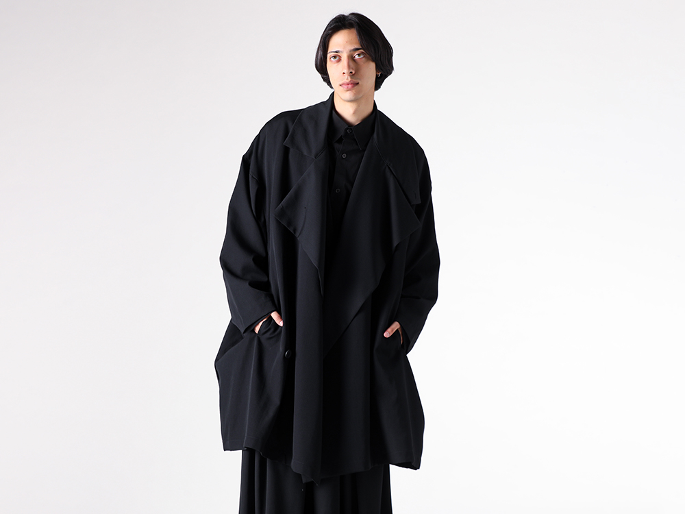 setup - 25-26AW - 第一印象を決める「コート」厳選5選 - 3. Yohji Yamamoto POUR HOMME / terrocoat （Black） / HM-C02-100 4-0010
