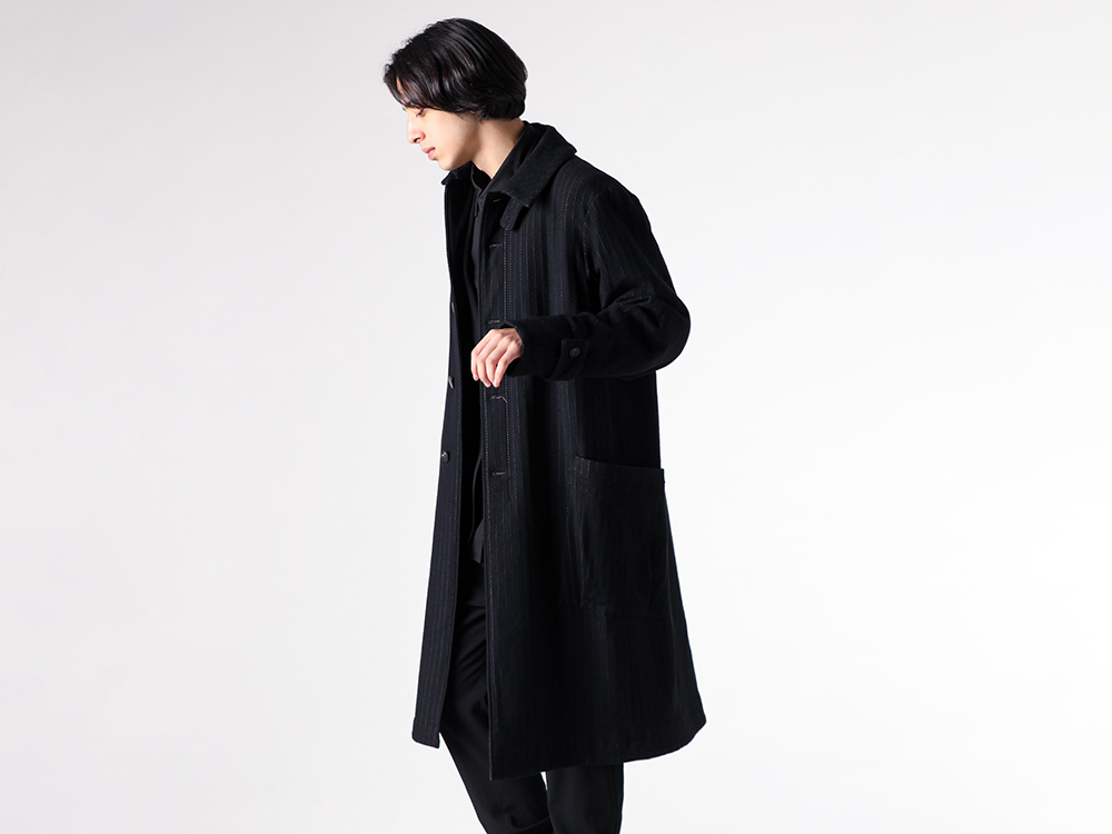 setup - 25-26AW - 第一印象を決める「コート」厳選5選 - 4. DEVOA / Soutien Collar Coat Cashmere / Cotton （BLACK） / CTJ-CSLH 4-0013