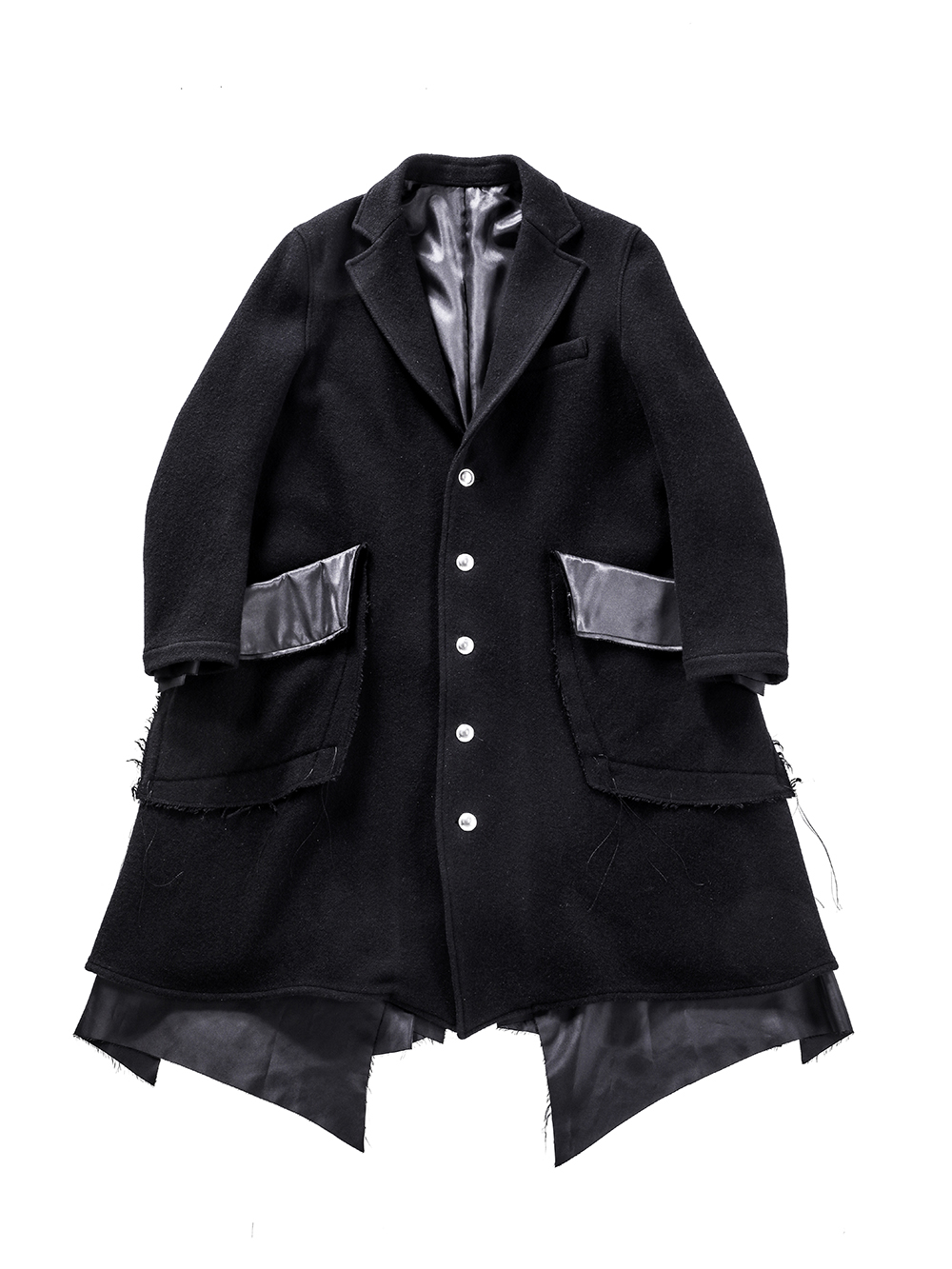 setup - 25-26AW - 第一印象を決める「コート」厳選5選 - 1. sulvam / Long Broken Coat （Black Black） / WW-C01-400 4-002