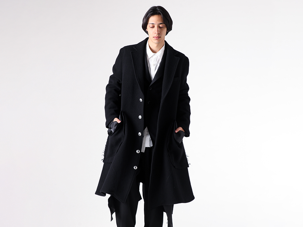setup - 25-26AW - 第一印象を決める「コート」厳選5選 - 1. sulvam / Long Broken Coat （Black Black） / WW-C01-400 4-004