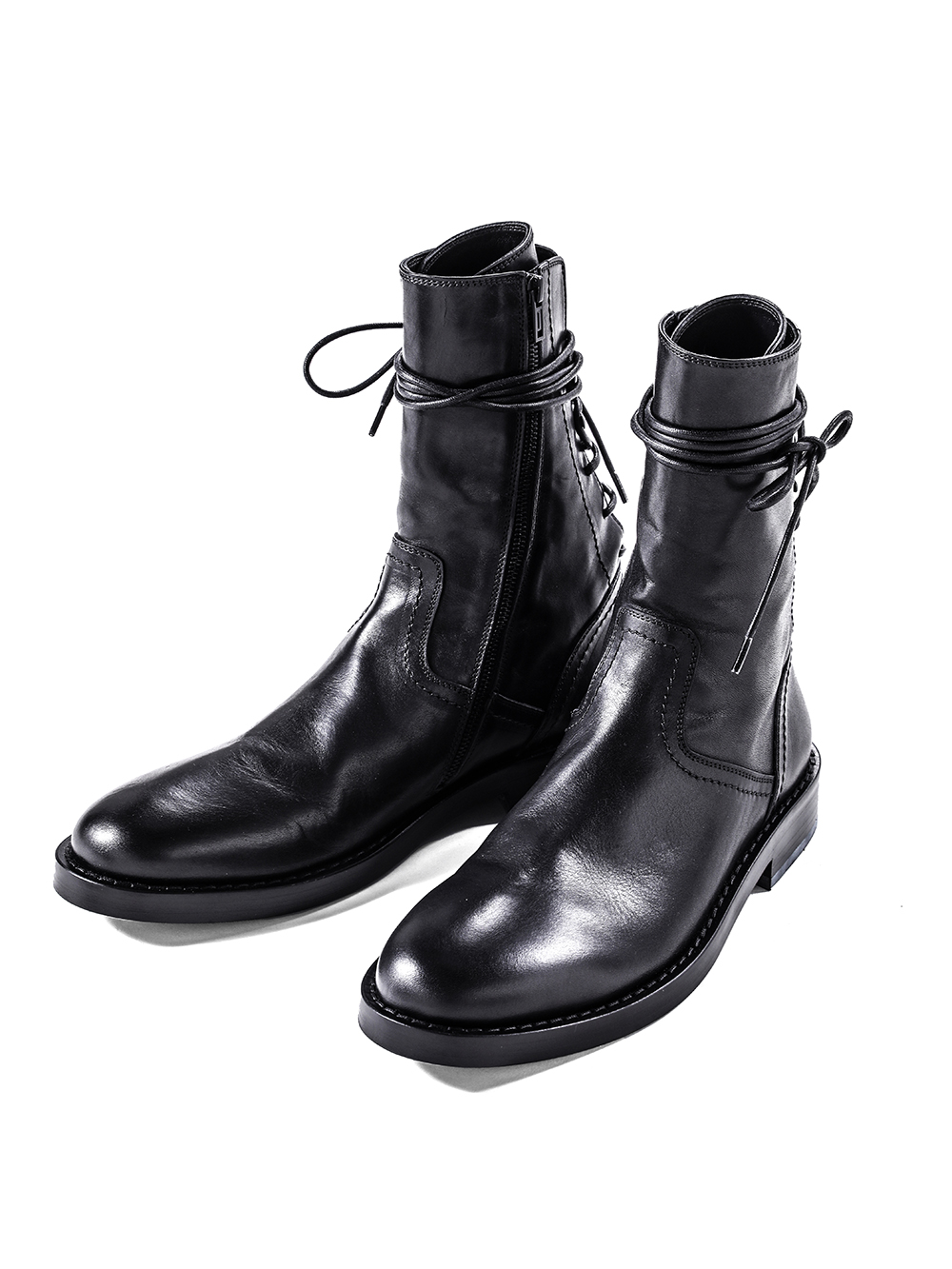 setup - 25-26AW - 全体の印象を決定づける「ブーツ」厳選5選 - 1. Ann Demeulemeester / Heiko Laced Back Ankle Boots / CO02MA40 5-002