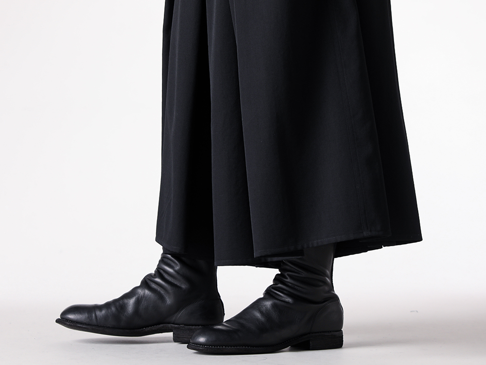 setup - 25-26AW - 全体の印象を決定づける「ブーツ」厳選5選 - 2. GUIDI / Back Zip Boots Single Sole Wide Model (Black) / 988X 5-007