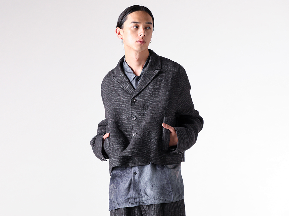 STOVAIGH(ストヴァーグ) - 25-26AW - ジャケット - Cropped Lie-Down Cut Jacket （Gray） / ST25016JKT 1-001