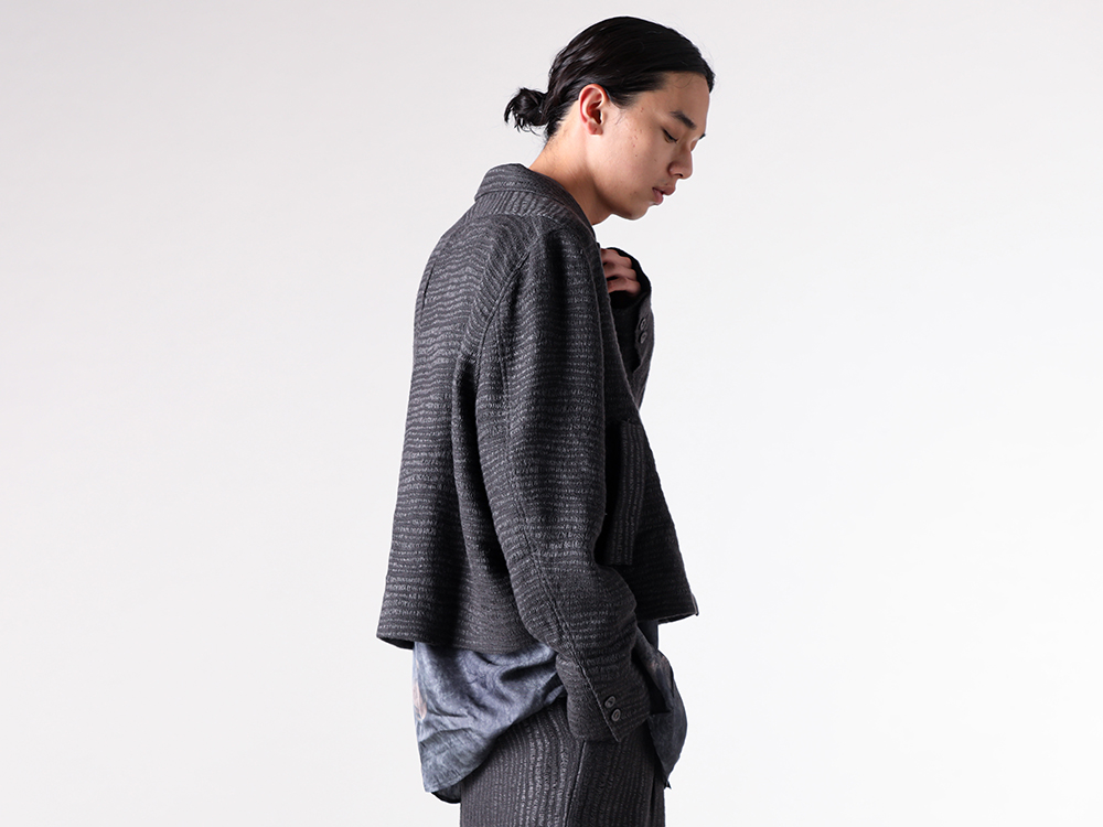 STOVAIGH(ストヴァーグ) - 25-26AW - ジャケット - Cropped Lie-Down Cut Jacket （Gray） / ST25016JKT 1-002