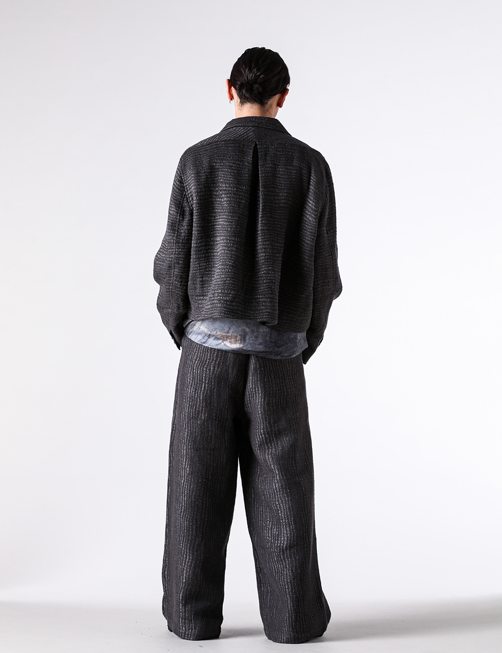 STOVAIGH(ストヴァーグ) - 25-26AW - ジャケット - Cropped Lie-Down Cut Jacket （Gray） / ST25016JKT 1-003