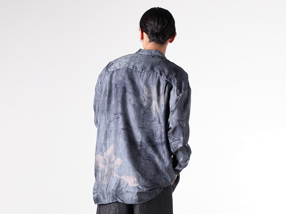 STOVAIGH(ストヴァーグ) - 25-26AW  - シャツ - Lichen samadhi shirt （Blue_Gray） / ST25017SHT 2-002