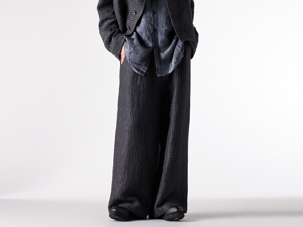 STOVAIGH(ストヴァーグ) - 25-26AW - パンツ - Wide Leg Long Trouser （Gray） / ST011TR 3-004