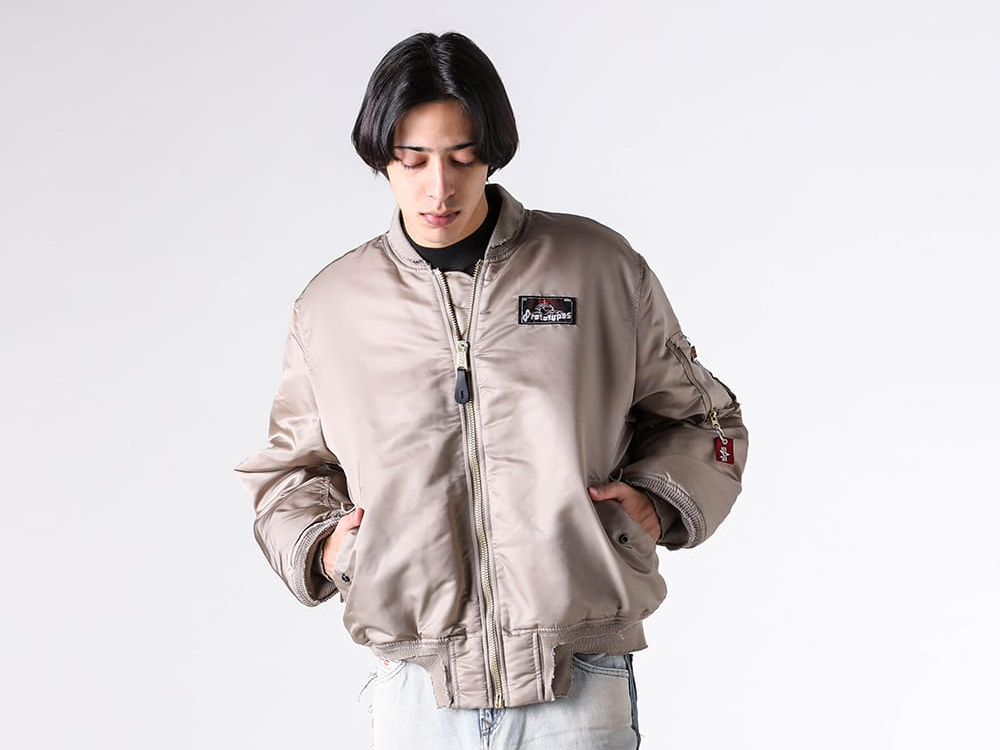 PROTOTYPES(プロトタイプス) - 25-26AW - ジャケット - SPRAYED PROTOTYPES BOMBER （SAND） / 32PT08OW160USSD 1-001
