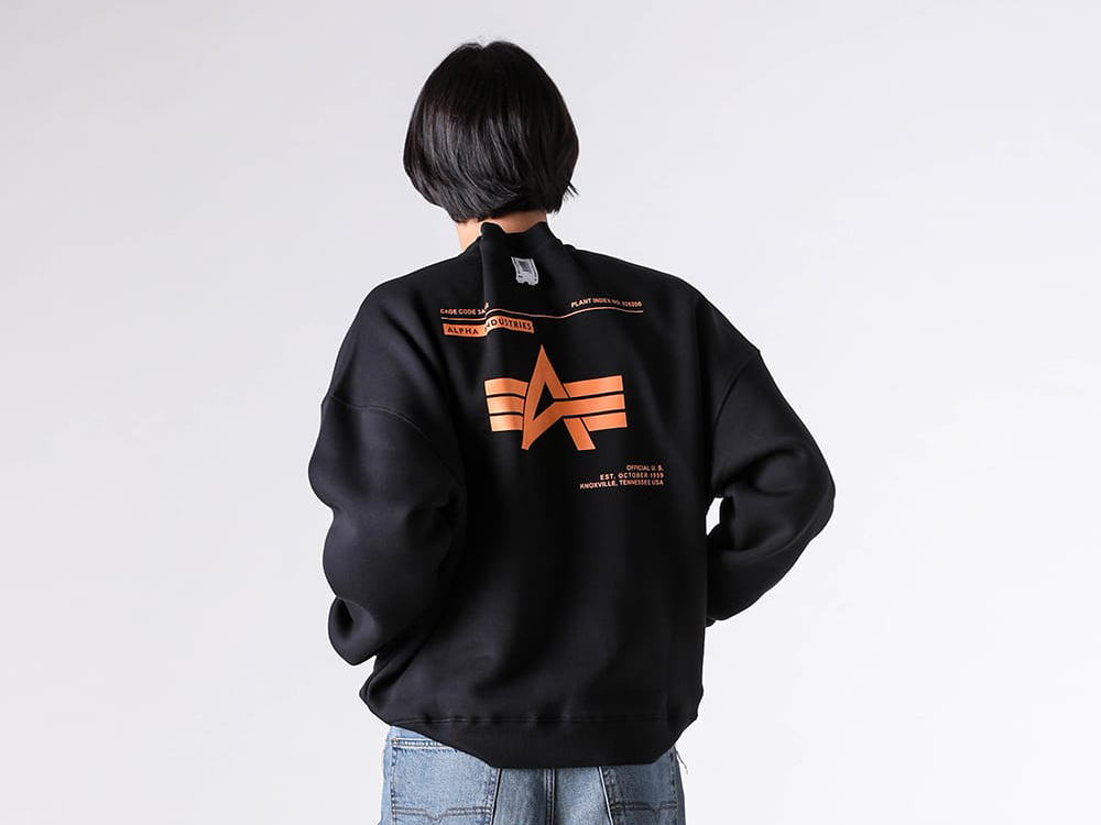 PROTOTYPES(プロトタイプス) - 25-26AW  - スウェット・Tシャツ - BOX PLEAT CREW NECK （BLACK） / 32PT08JE01USBK 2-002