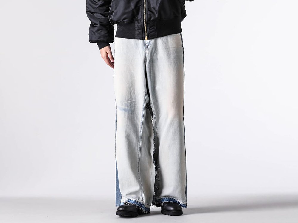 PROTOTYPES(プロトタイプス) - 25-26AW - パンツ - OVERSIZED JEAN - BELT （BLUE） / 32PT08DE07USBL 3-001