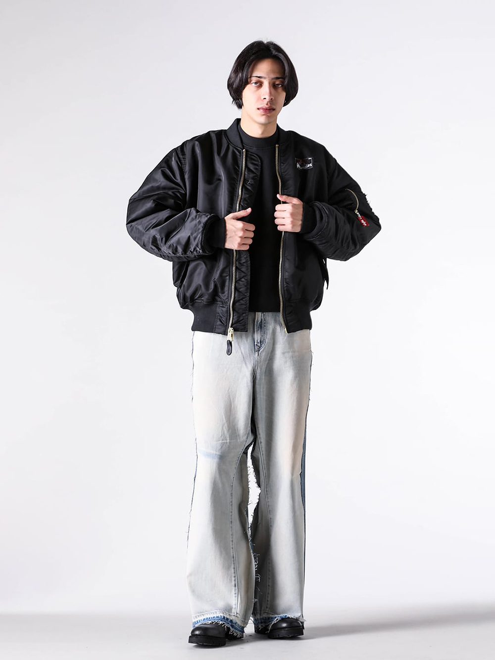 PROTOTYPES(プロトタイプス) - 25-26AW - パンツ - OVERSIZED JEAN - BELT （BLUE） / 32PT08DE07USBL 3-003