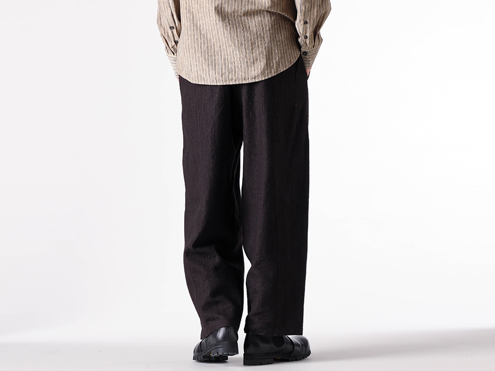 ZIGGY CHEN(ジギーチェン) - 25-26AW  - 下半身 - Pleated Drop Crotch Trousers (0M2530516) - Chelsea Derby Shoes (0M2513001) 2-005