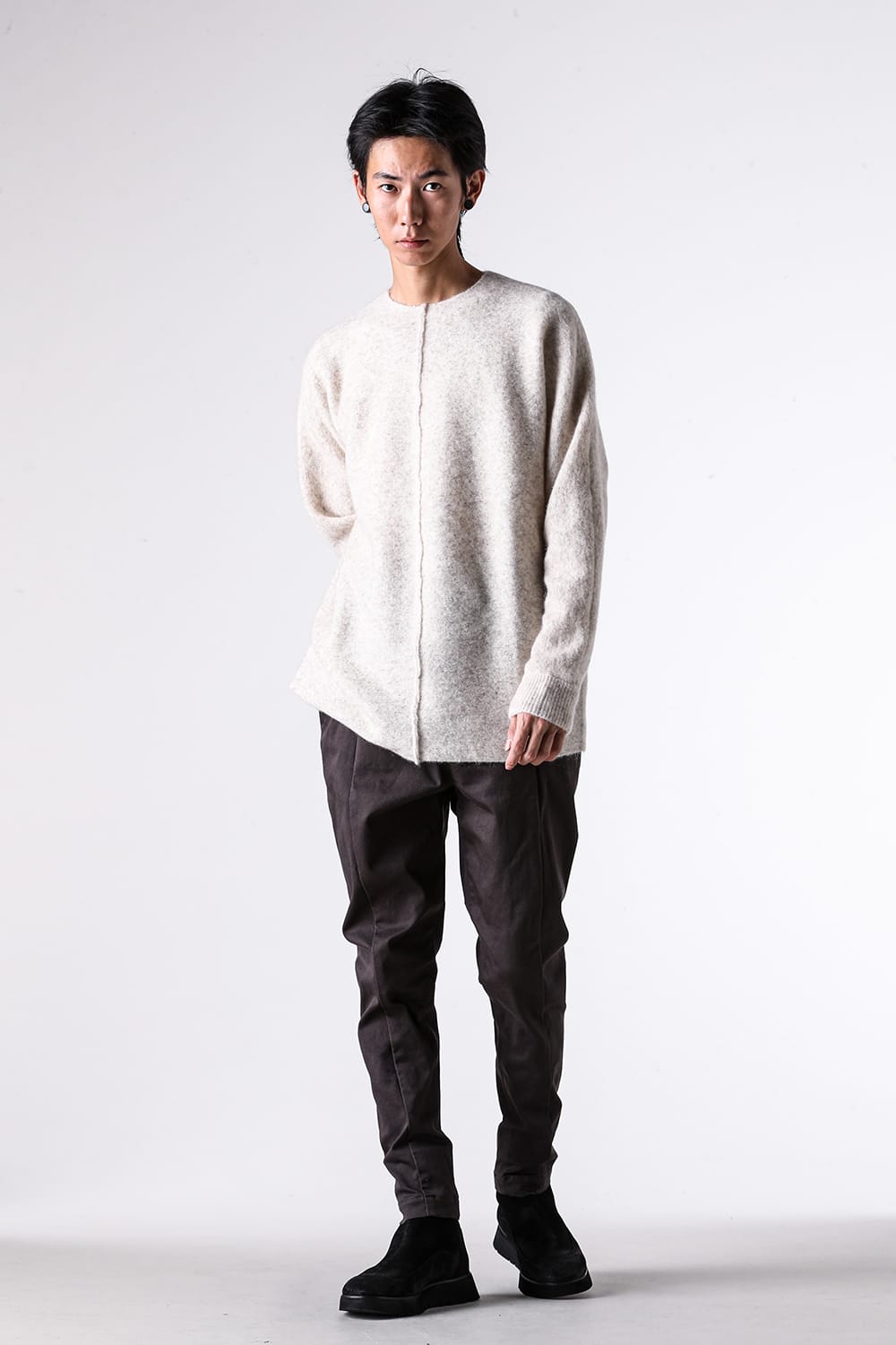 ニット特集 - 25-26AW - RIPVANWINKLE | ジャストサイズでもゆとり。定番ドルマンスリーブニット - Mohair Dolman Jersey / RB-721 11-001
