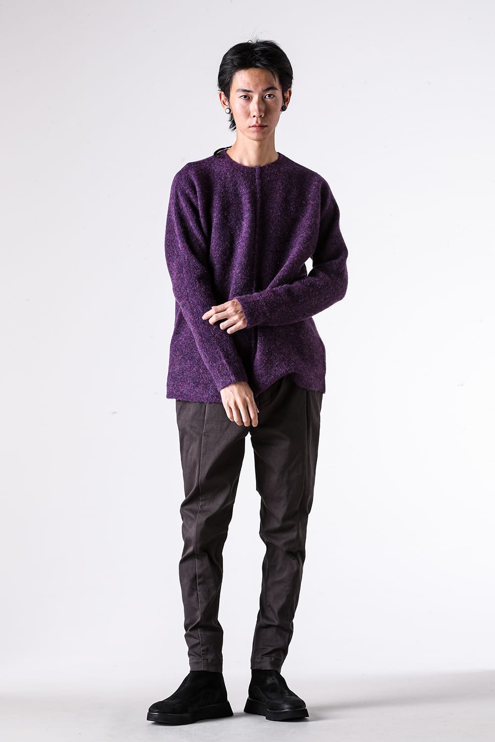 ニット特集 - 25-26AW - RIPVANWINKLE | ジャストサイズでもゆとり。定番ドルマンスリーブニット - Mohair Dolman Jersey / RB-721 11-003