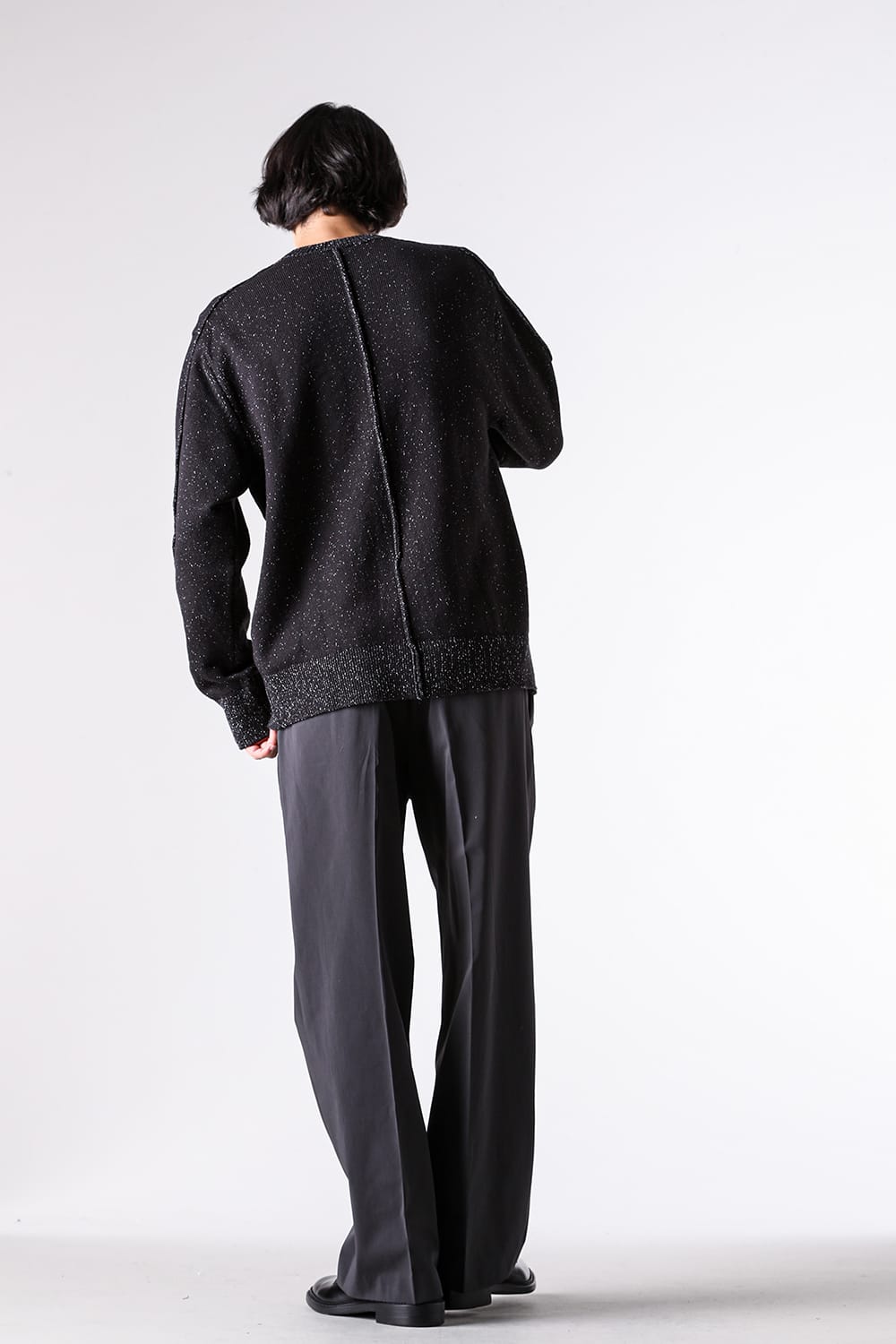 ニット特集 - 25-26AW - IRENISA | クラフトマンシップが光る立体縫製。落ち着いた印象のオーバーサイズ - Cotton-Blend Knit Pullover / IH-25FW-K023 9-003