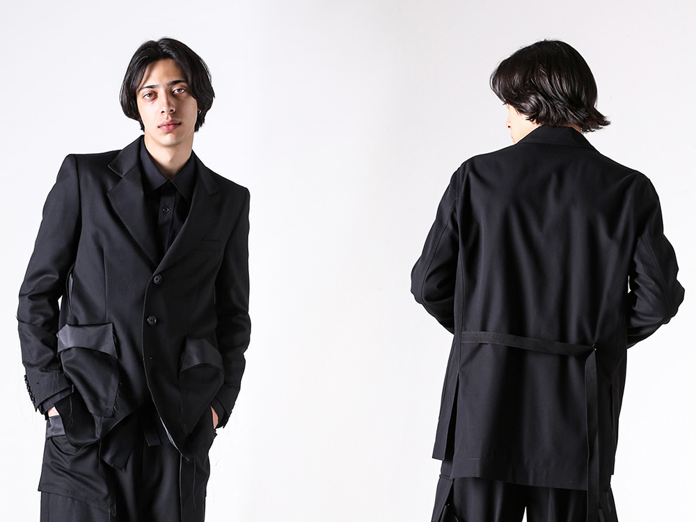 1er Arrondissement ブラック テーラードジャケット 25-26AW メンズアウター特集 ジャケット編 -FASCINATE