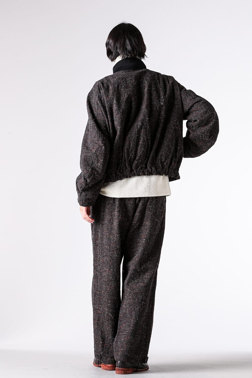 Blouson - 25-26AW - KLASICA | Rounded, Architectural Silhouette. A Deck Jacket with Room for Layering - Volume sleeve tankers Blouson （Mix Brown） / 25F-TNK- A03 1-003