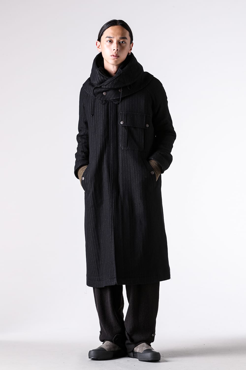 コート特集 - 25-26AW  - ドメスティックアルチザンブランド - DEVOA | Coat Cashmere / Cotton （BLACK） / CTK-CSWF 2-001