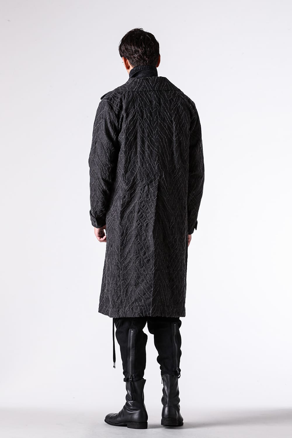 コート特集 - 25-26AW  - ドメスティックアルチザンブランド - D.HYGEN | Modified Herringbone Jaguard W Brest Coat （CHARCOAL） / ST106-0225A 2-0015